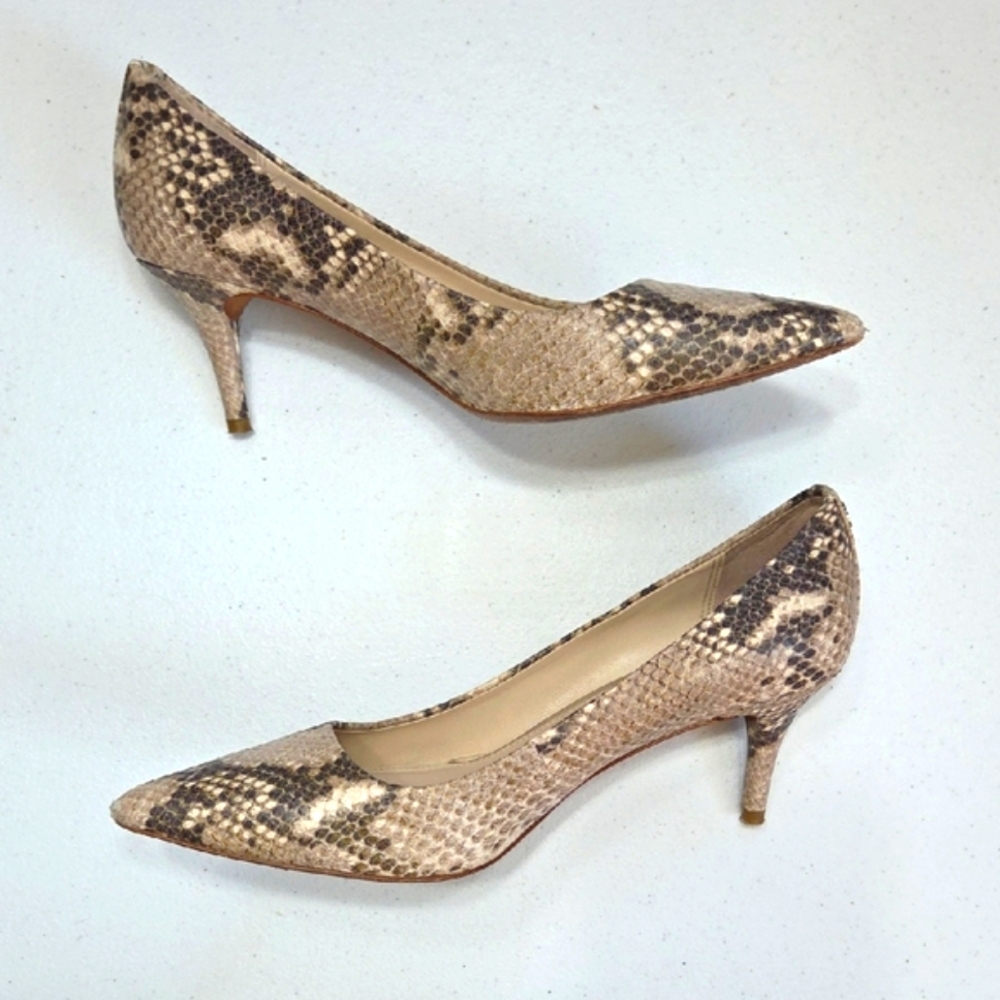 Coach snakeskin heels